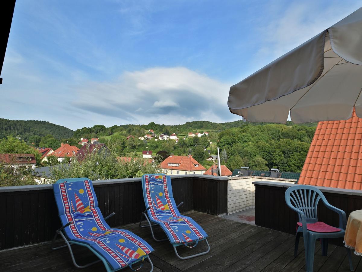 Lovely Holiday Home In The Thuringian Forest With Roof Terrace And Great View Bad Liebenstein Exteriér fotografie